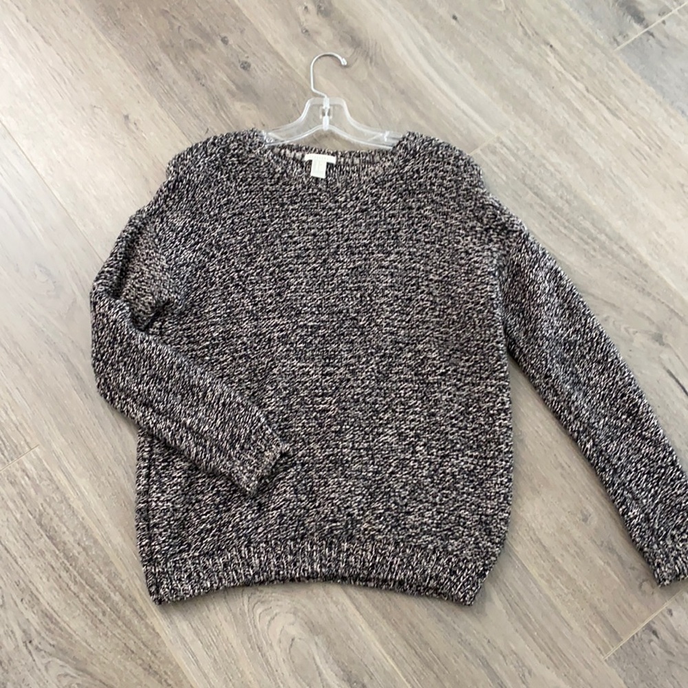 FOREVER 21 SALT & PEPPER KNIT SWEATER SMALL